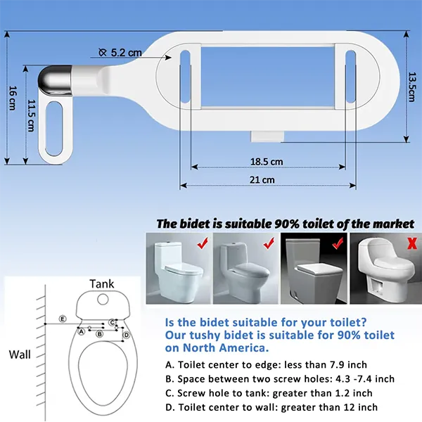 Jberip X2 Bidet Attachments US01