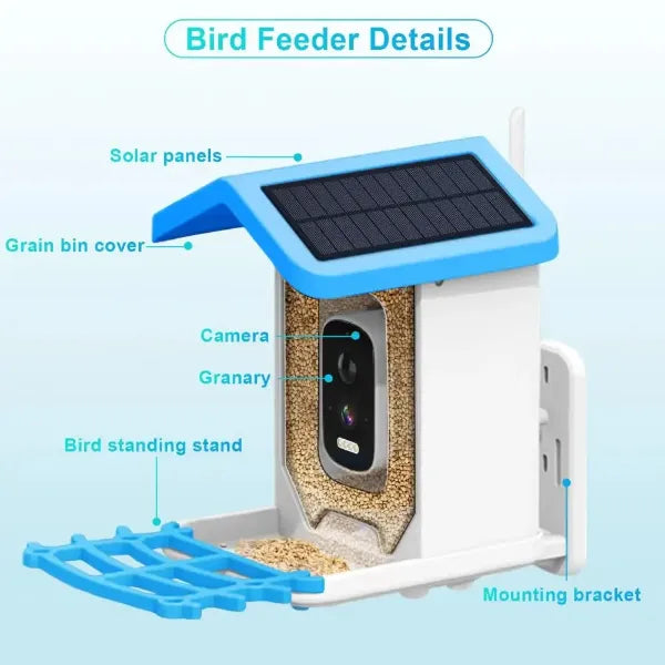 JulyBird Smart Bird Feeders with Camera US01