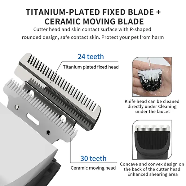 PupyHair Dog Clippers For Thick Hair US7421