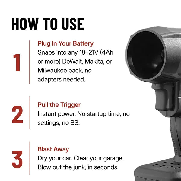 VeloeDry Car Dryer Blower